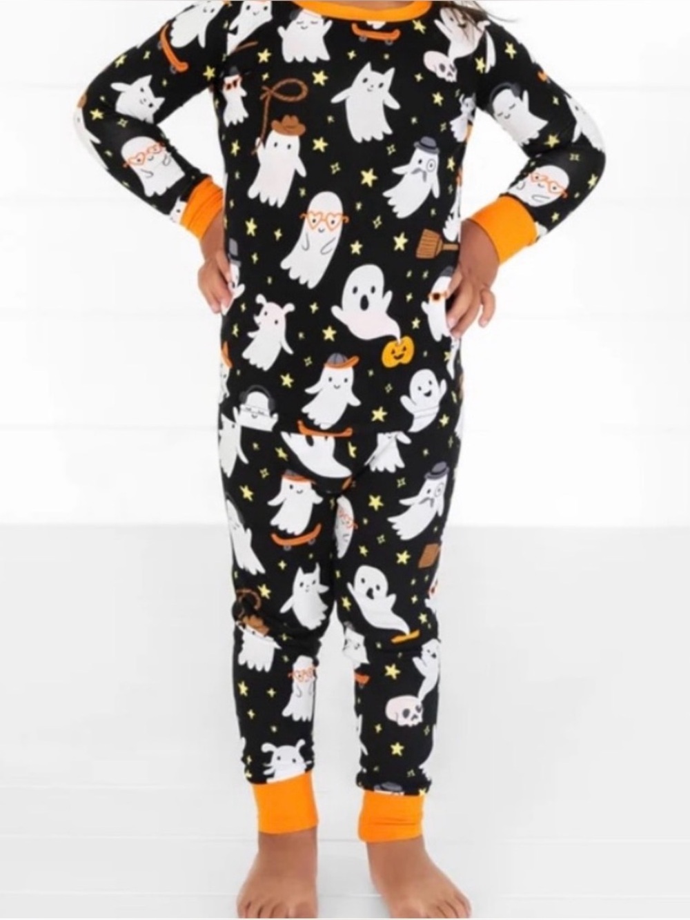 NWT Little Sleepies Friendly Ghosts Two Piece Toddler Pajamas 2T